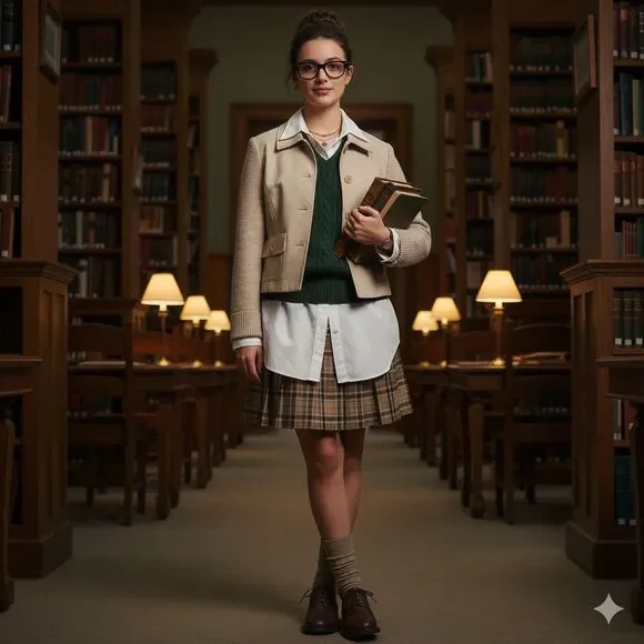 ST. JOHN Knit Sleeve Khaki Cotton Cropped Jacket S Quiet Luxury Academia